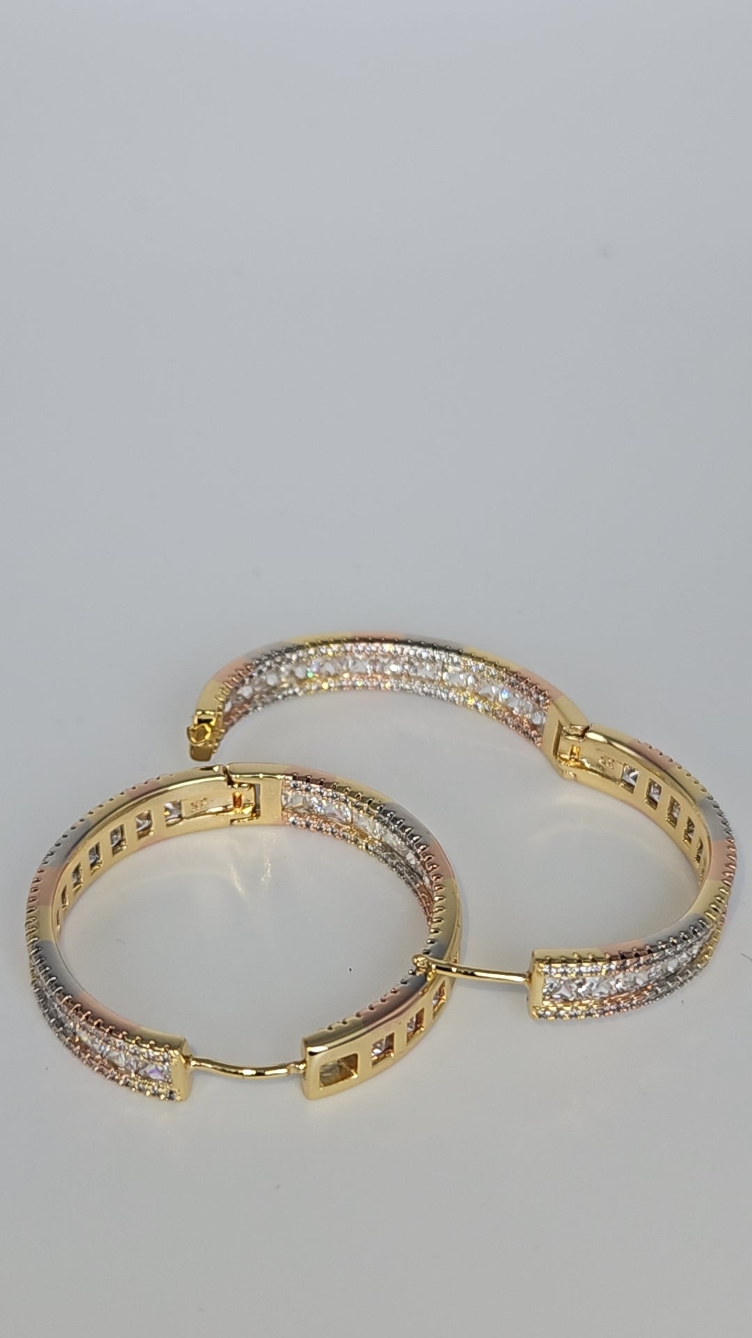 14k gold plated hoops earing